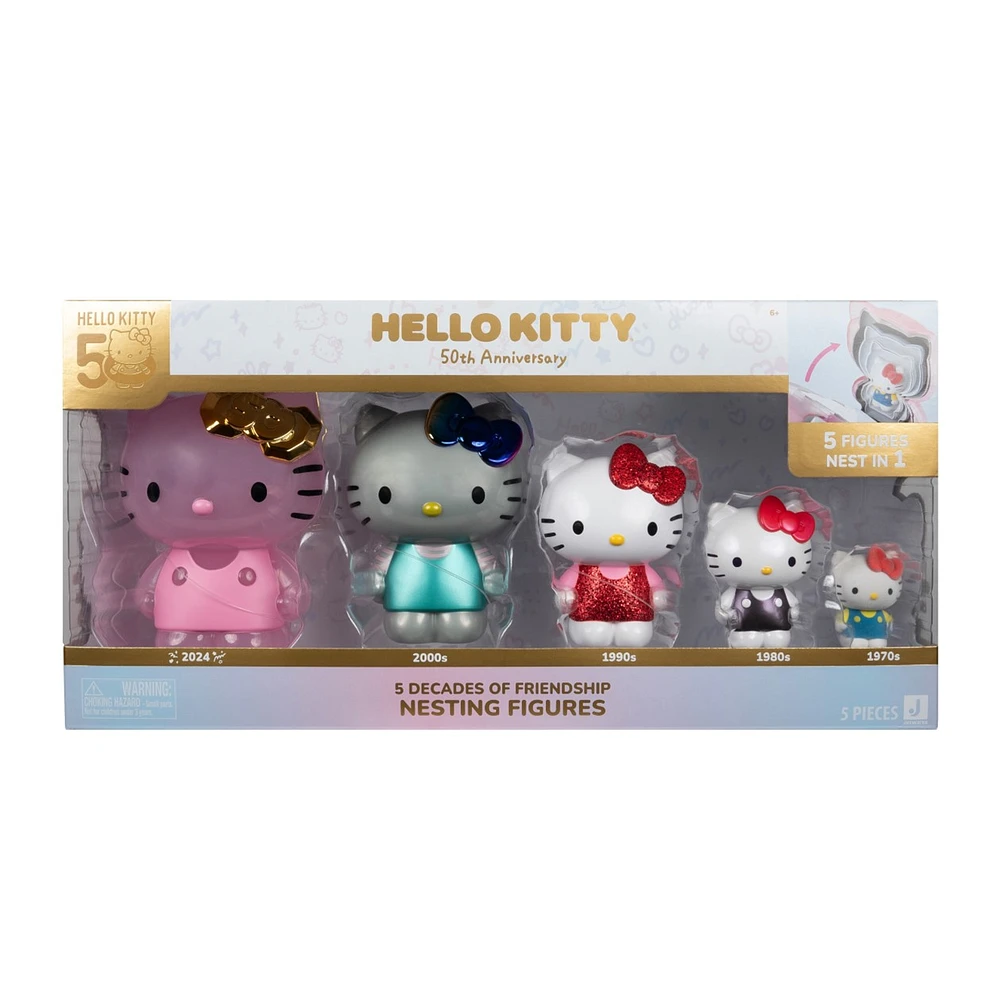 Sanrio Hello Kitty & Friends 50th Anniversary: 5 Decades of Friendship Nesting Figures 