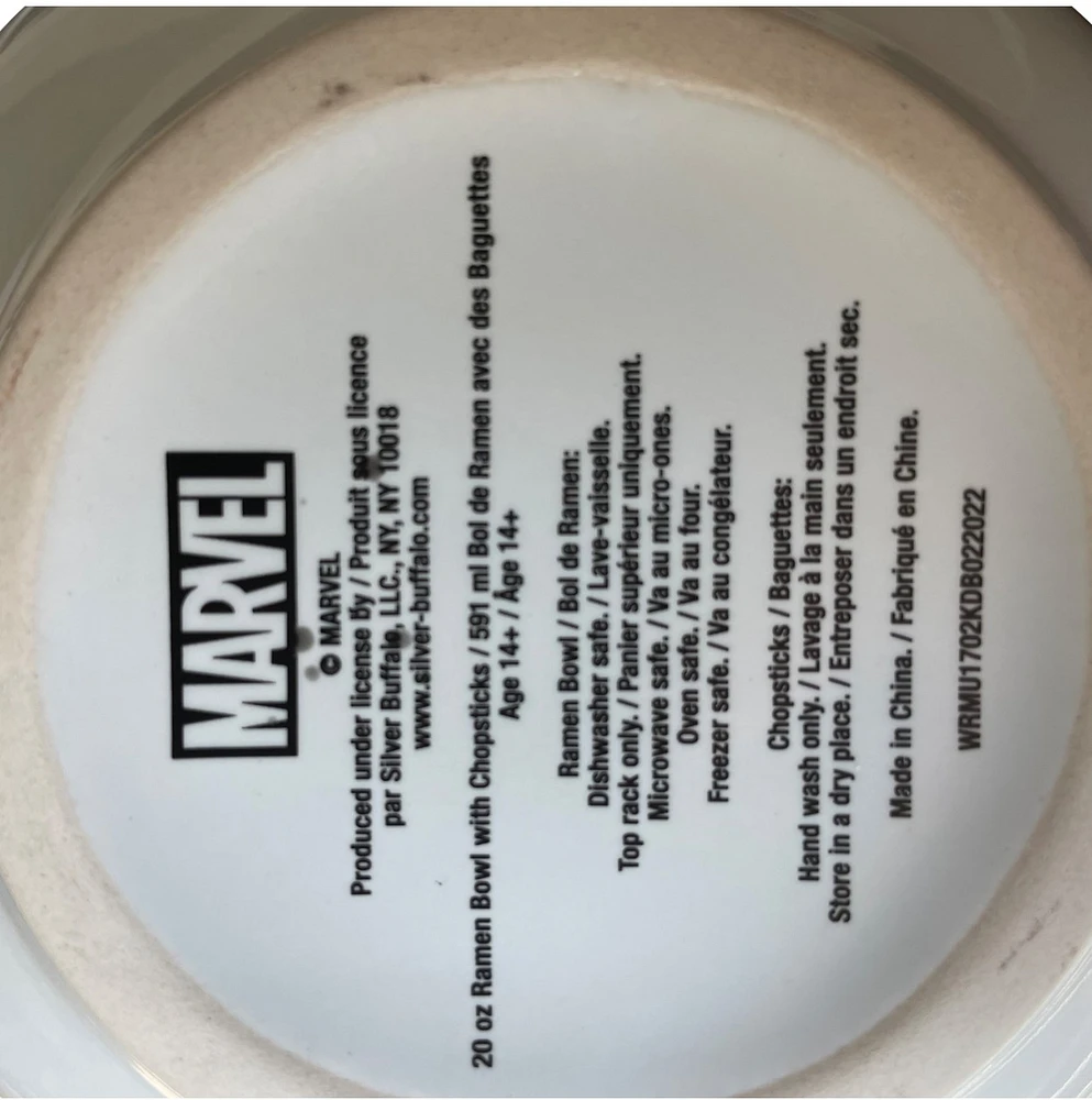 Bol à ramen blanc Deadpool 