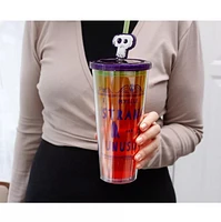 Beetlejuice: Strange and Unusual Cup With Lid and Straw 