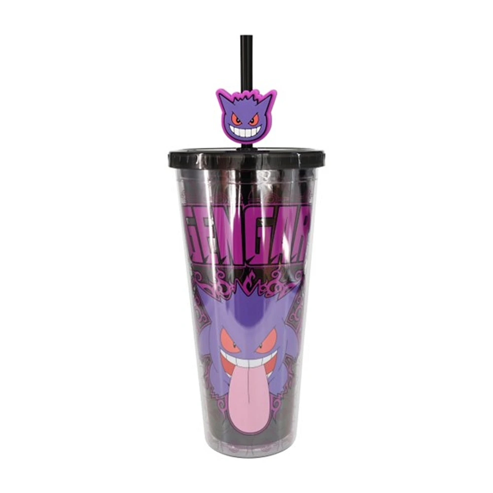 Gengar Tumbler with Straw 