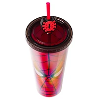 Spider-Man Face Cup with Straw 