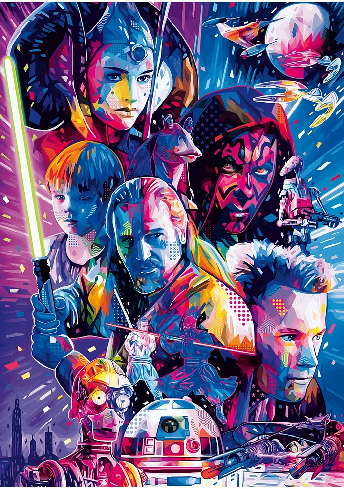 Star Wars : Épisode I - Puzzle 500 pièces La Menace Fantôme 