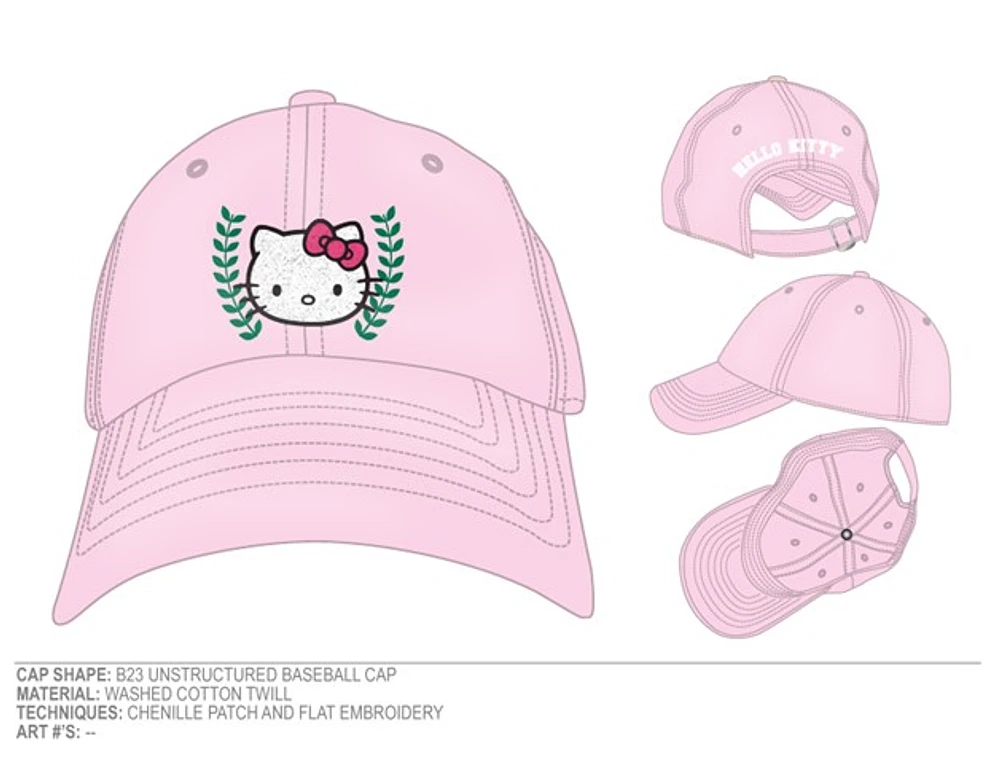 Hello Kitty Pink Varsity Cap 