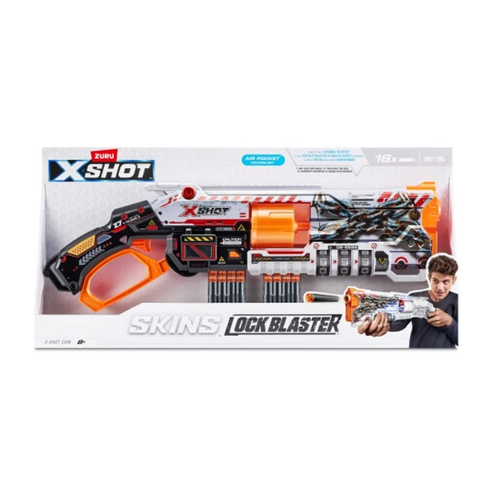 Xshot Skins Lock Blaster (16 Darts) 