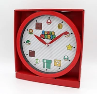 Super Mario Icons 10" Wall Clock 