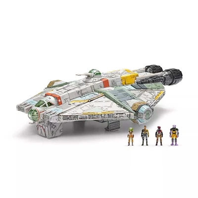 Star Wars Micro Galaxy Squadron Ghost with Mini Figures 