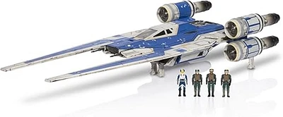 Star Wars Micro Galaxy Squadron Rebel U-wing Starfighter - 12-Inch Vehicle  with Foldout Wings and Four 1-Inch Micro Figure Accessories