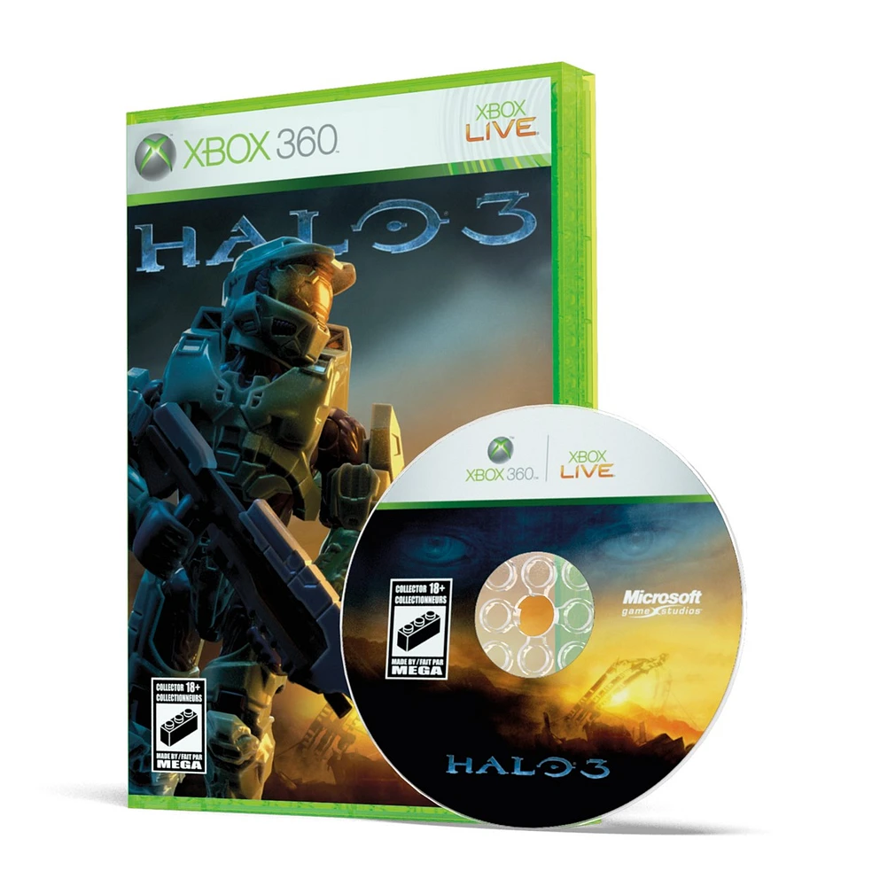 Mega Microsoft Xbox 360 Replica Building Toy Kit 