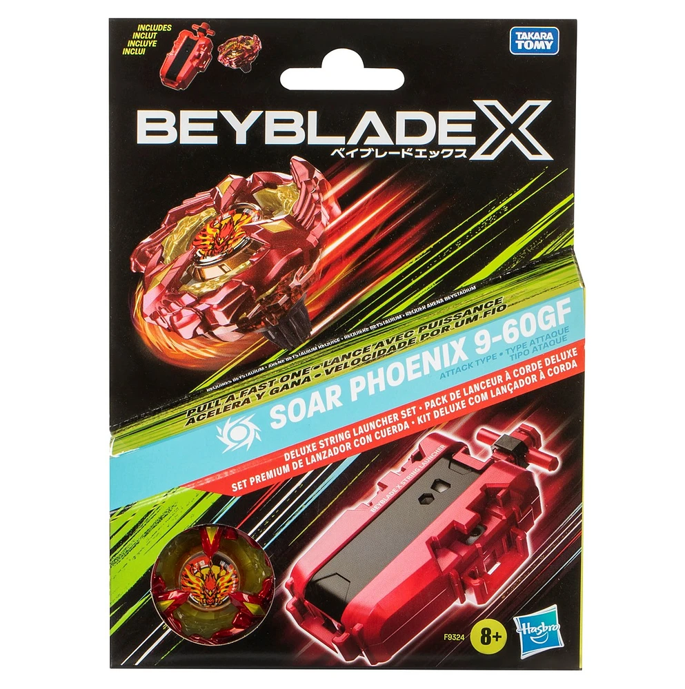 Beyblade X Soar Phoenix Deluxe String Launcher Set 