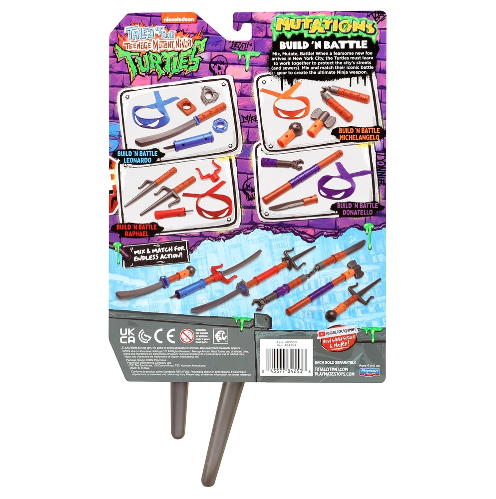 Tales Of Teenage Mutant Ninja Turtles: Mutations Build N Battle - Raphael Sai's Basic Role Play Set 