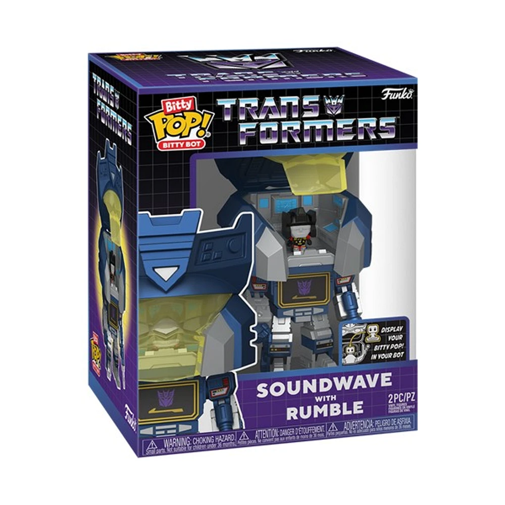 Bitty POP! Transformers Bitty Bot Soundwave with Rumble 