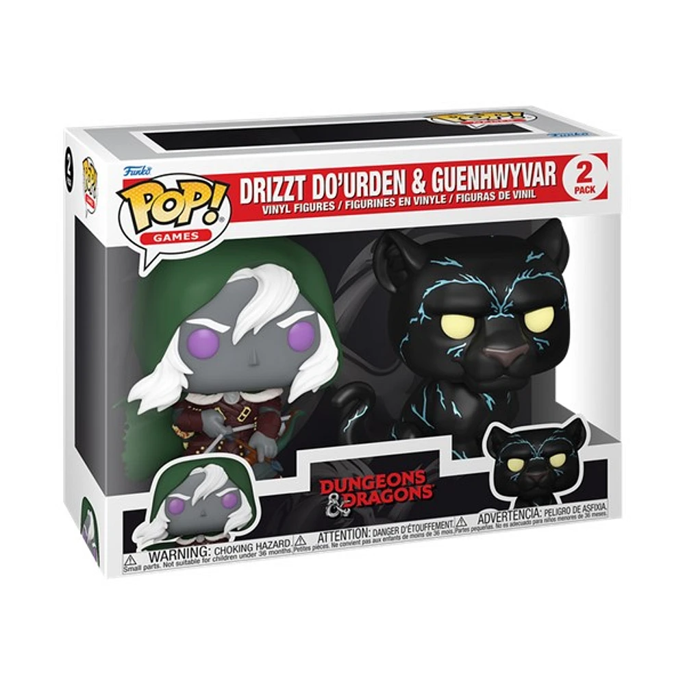 POP! Dungeons & Dragons Drizzt Do'Urden & Guenhwyvar 2-Pack 