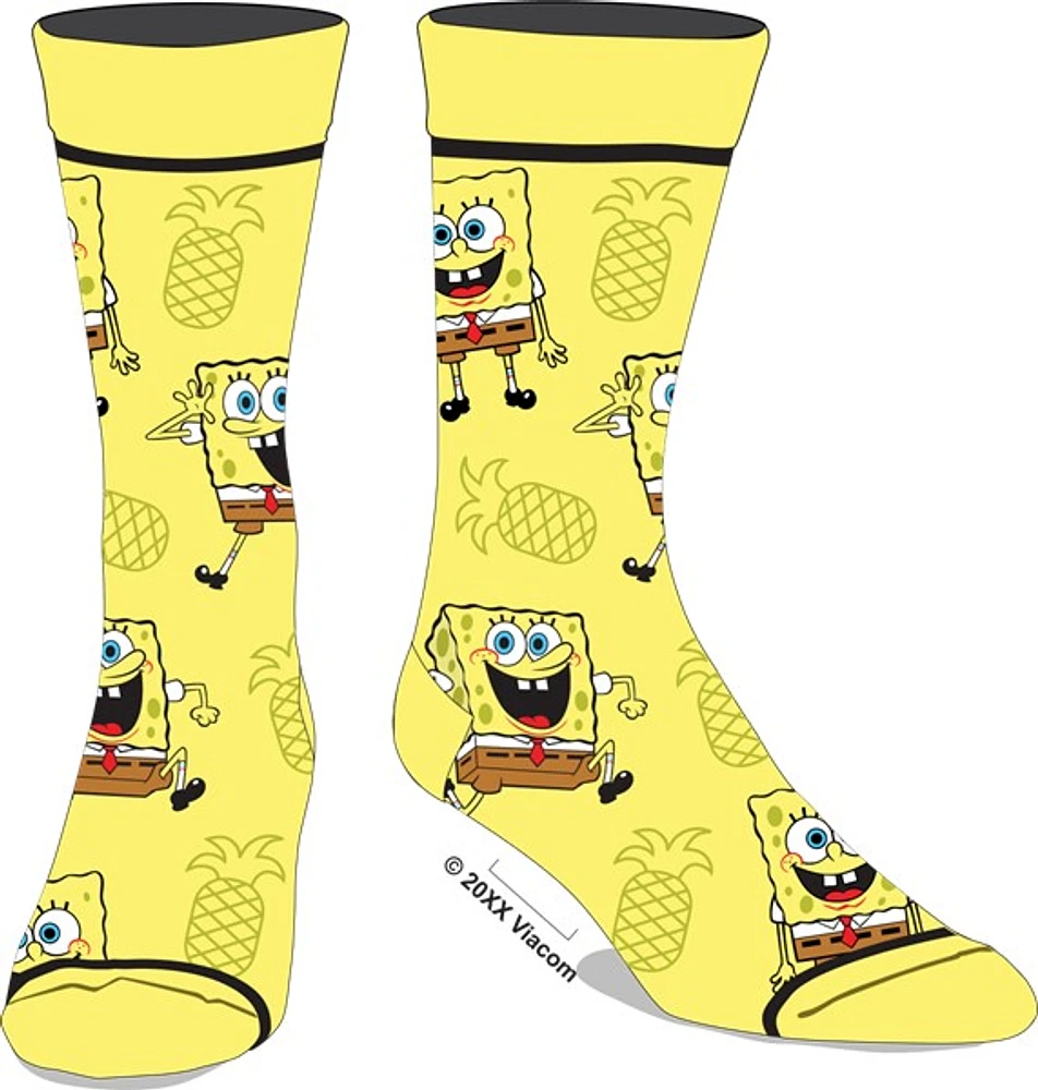 SpongeBob & Pineapples Yellow Socks 