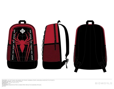 Spider-Man Red & Black Backpack 