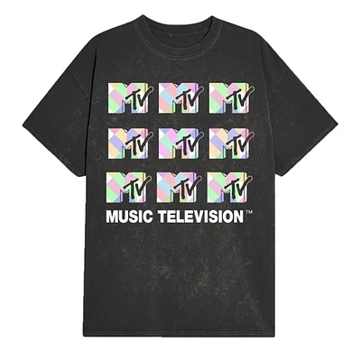 T-shirt avec logo rétro MTV