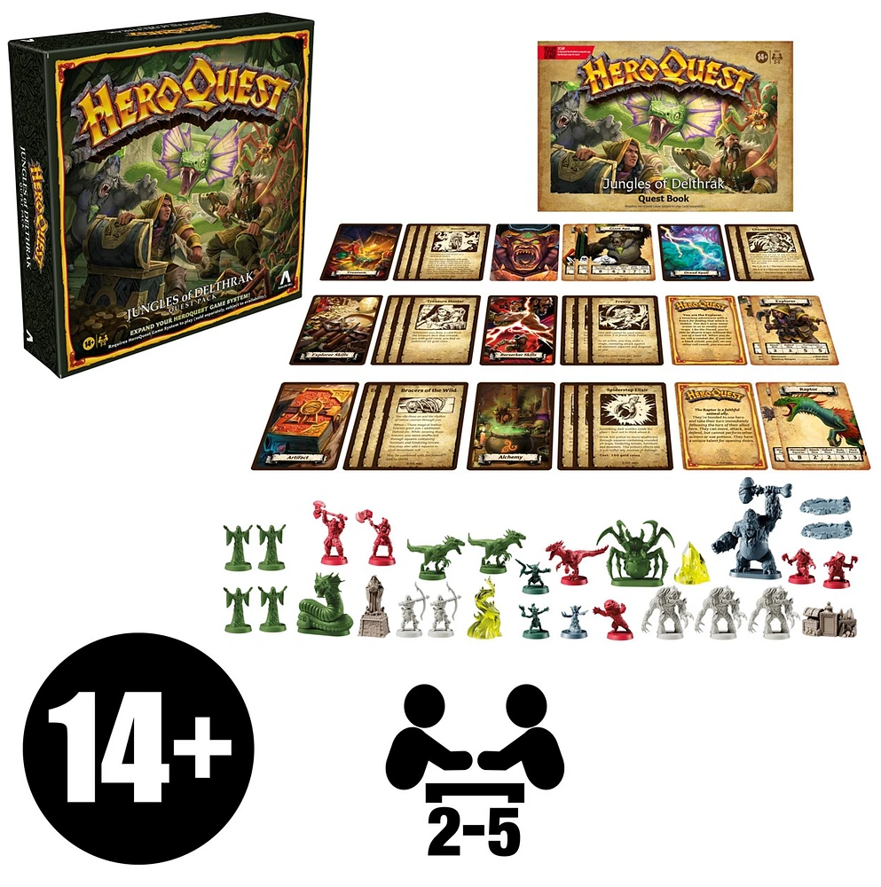 Avalon Hill HeroQuest Jungles of Delthrak Quest Pack 