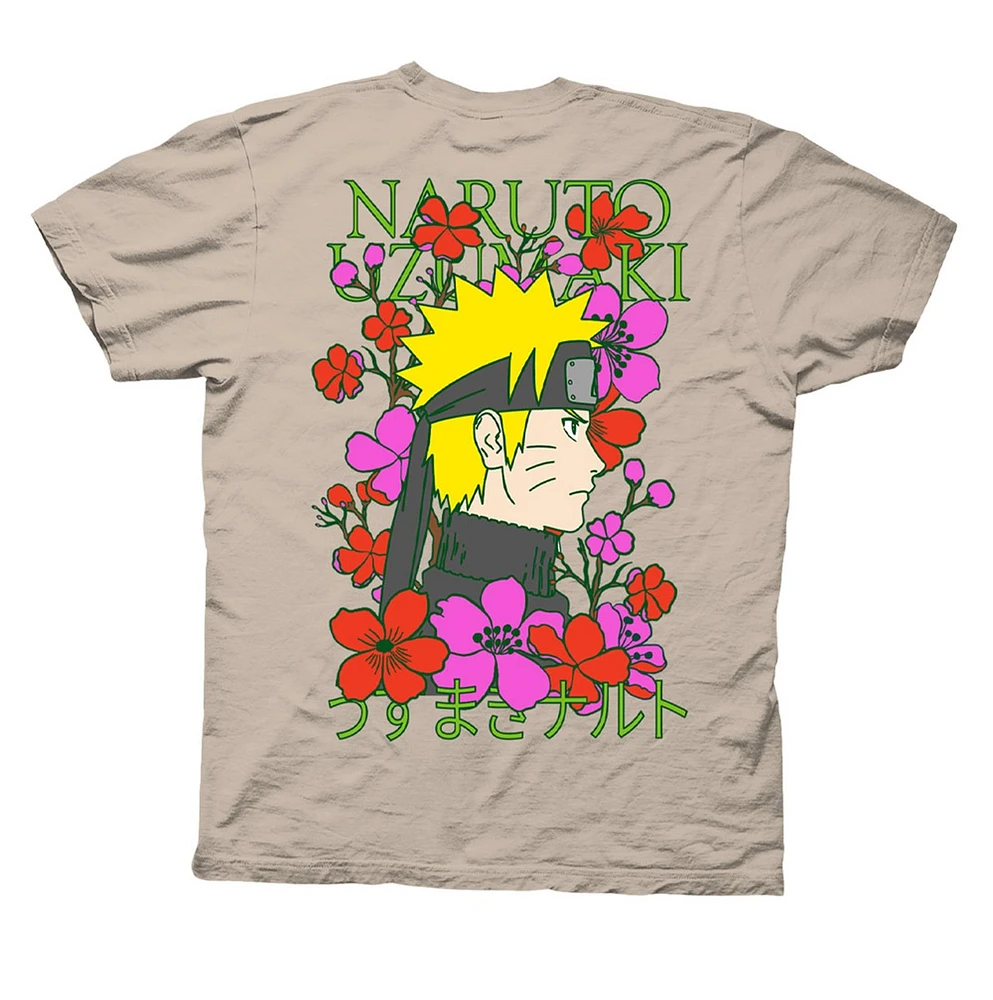 Naruto Uzumaki Floral 2-Sided Tee