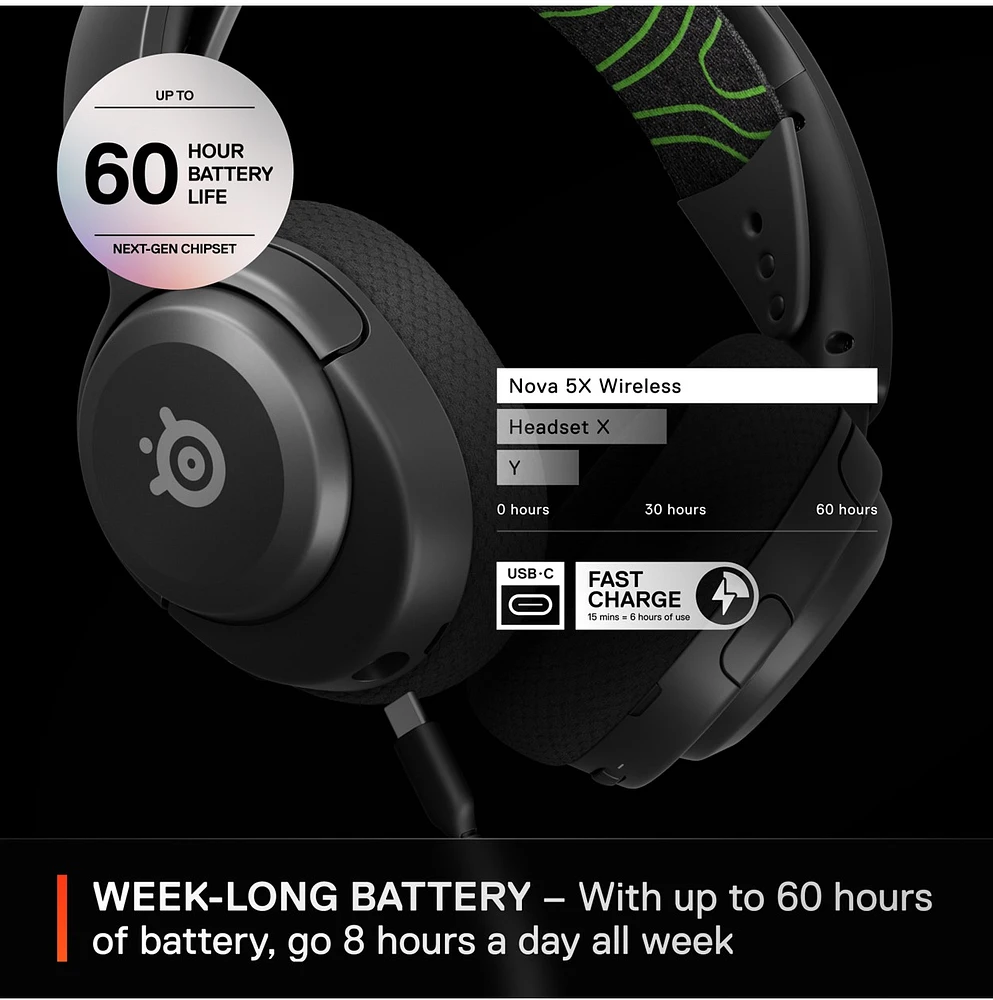 Steelseries Arctis Nova 5 Wireless Gaming Headset for Xbox - Noir 