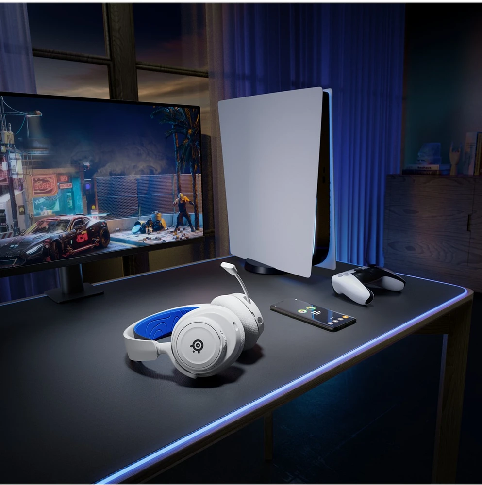 Steelseries Arctis Nova 7P Wireless Gaming Headset - Blanc 