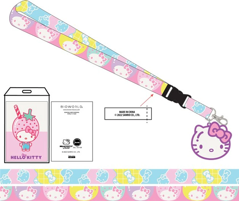 Hello Kitty Pink Lanyard 