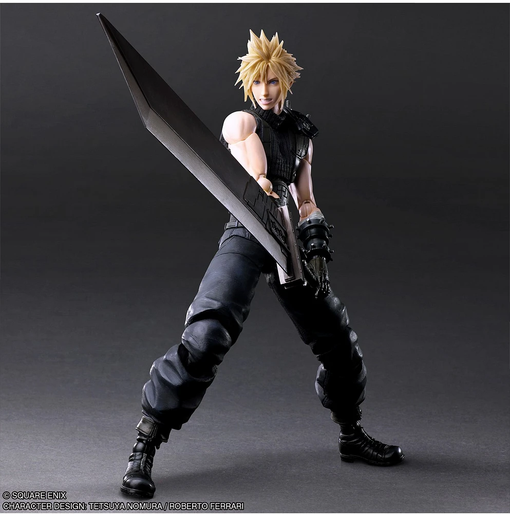 Final Fantasy VII Rebirth Play Arts Kai Cloud Strife Action Figure 