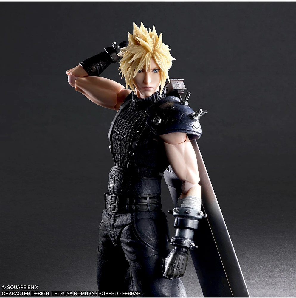 Final Fantasy VII Rebirth Play Arts Kai Cloud Strife Action Figure 