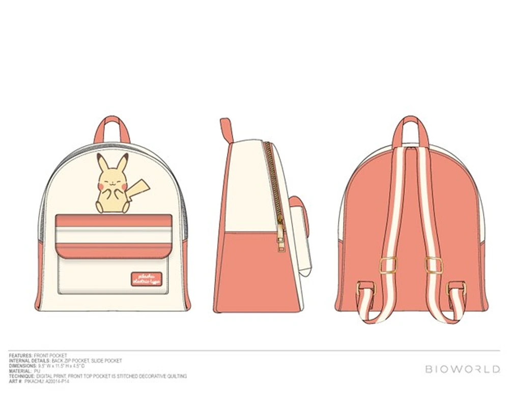 Pikachu Simple Mini Backpack 