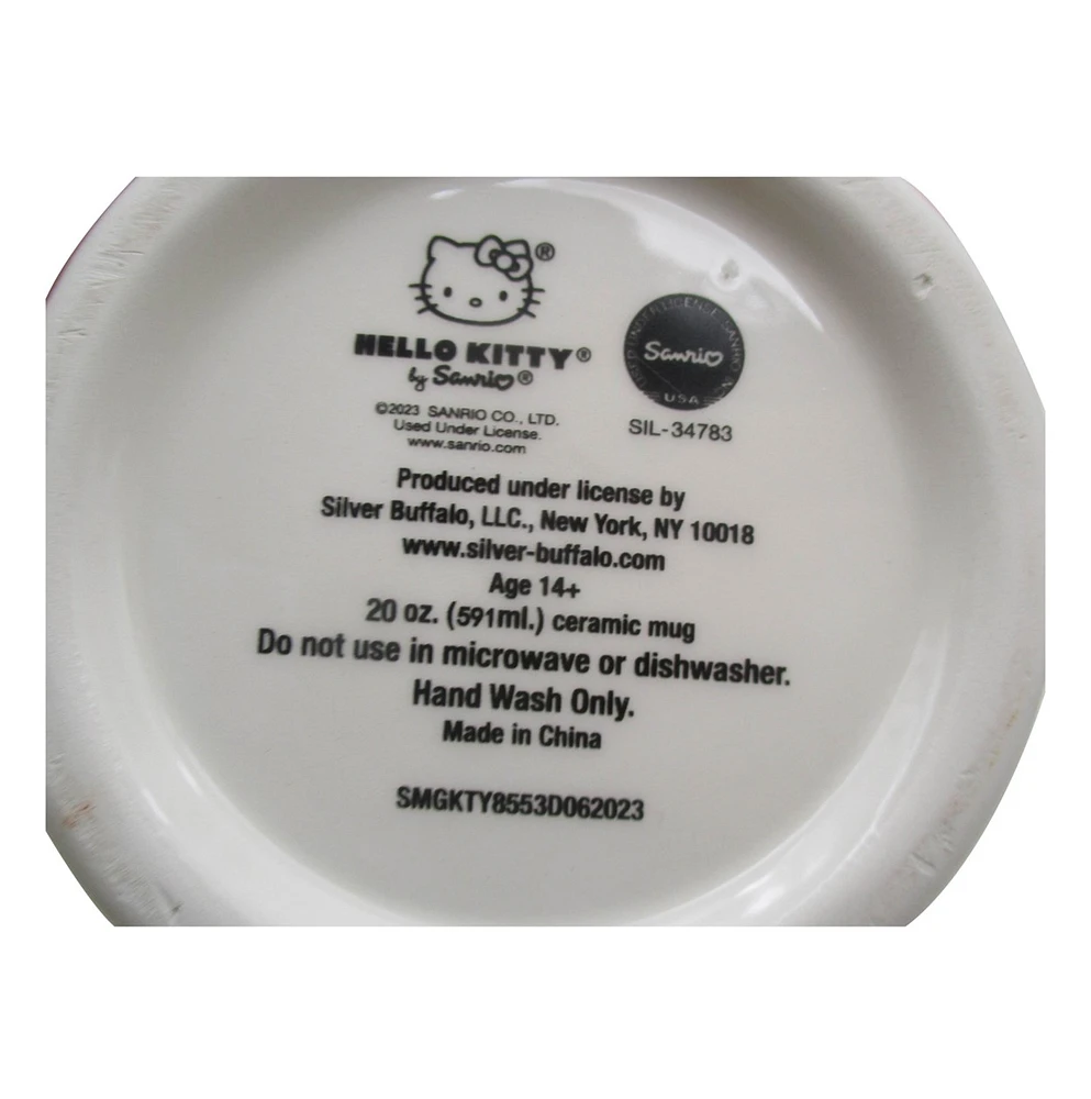 Tasse sculptée bonhomme de neige Hello Kitty 