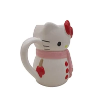 Tasse sculptée bonhomme de neige Hello Kitty 
