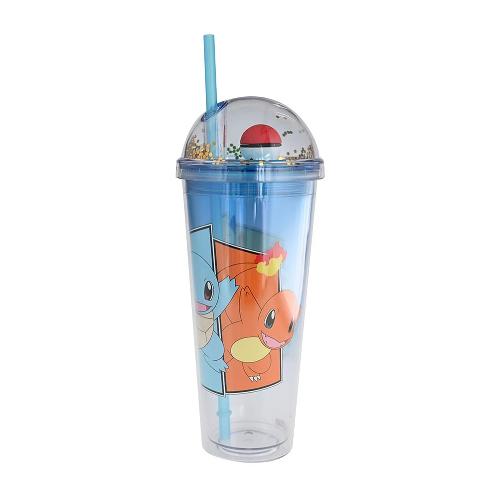Pokémon Starters Tumber avec paille Pokeball 