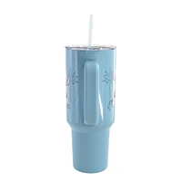 Verre bleu Stitch Aloha 
