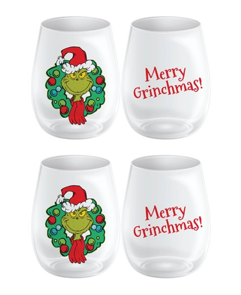 Grinch: Merry Grinchmas Glass, 2 pack 