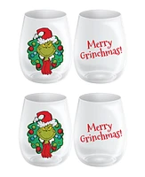 Grinch: Merry Grinchmas Glass, 2 pack 