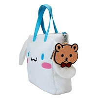 Loungefly : Sac fourre-tout Sherpa Cinnamoroll avec porte-monnaie 