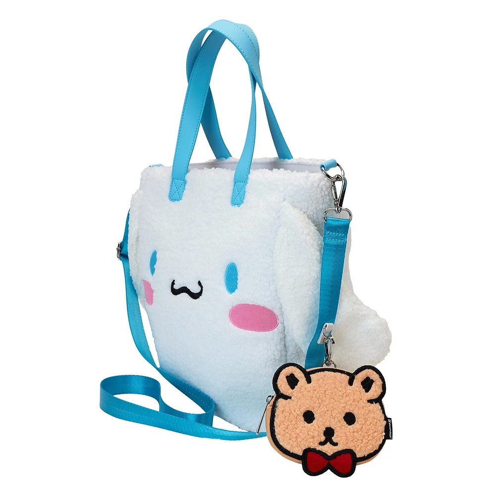 Loungefly : Sac fourre-tout Sherpa Cinnamoroll avec porte-monnaie 