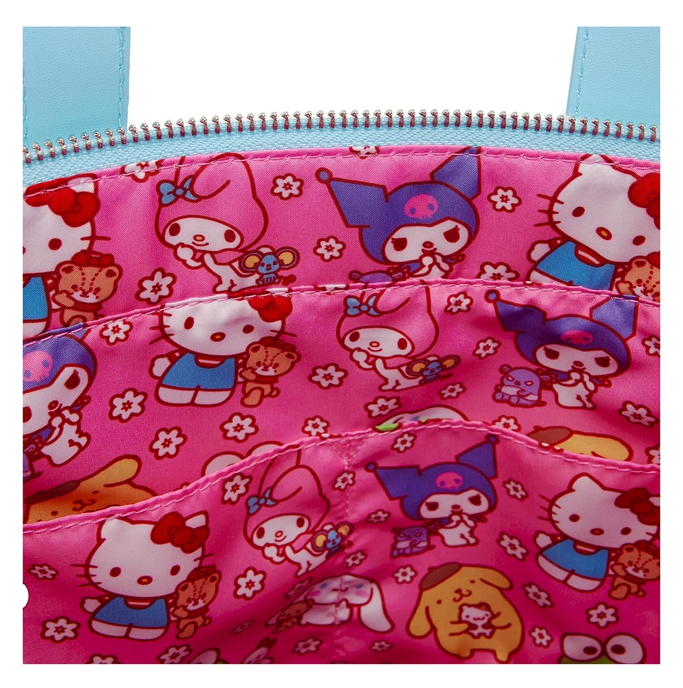 Loungefly : Sac fourre-tout Sherpa Cinnamoroll avec porte-monnaie 