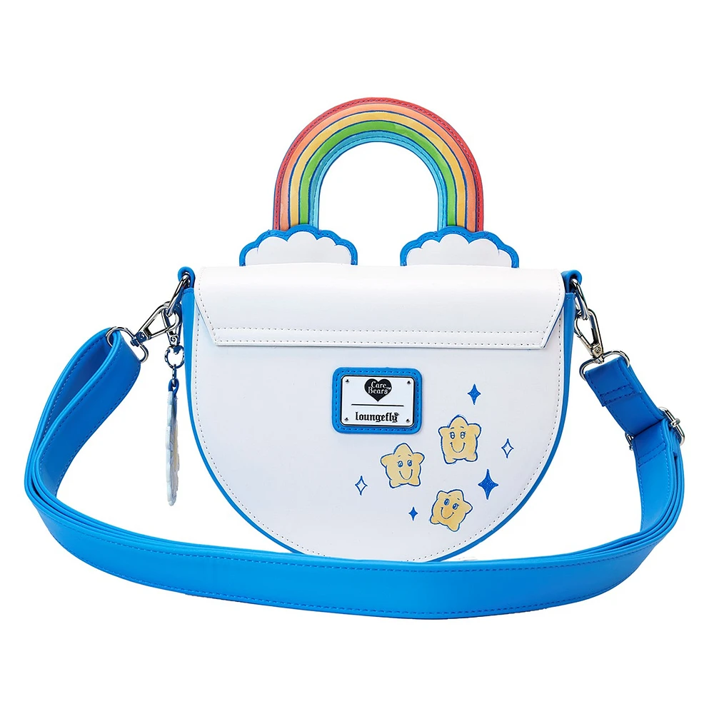 Loungefly : Sac à bandoulière Care Bears avec poignée arc-en-ciel 