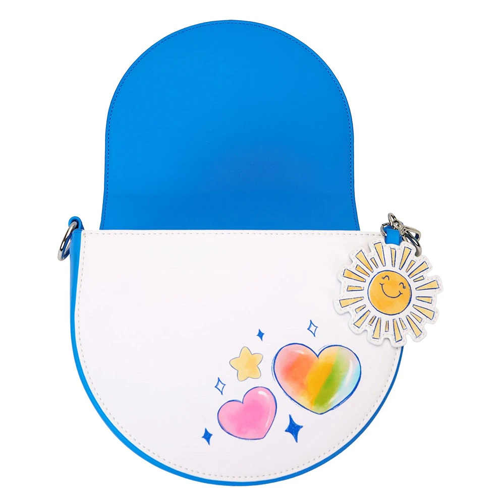 Loungefly : Sac à bandoulière Care Bears avec poignée arc-en-ciel 