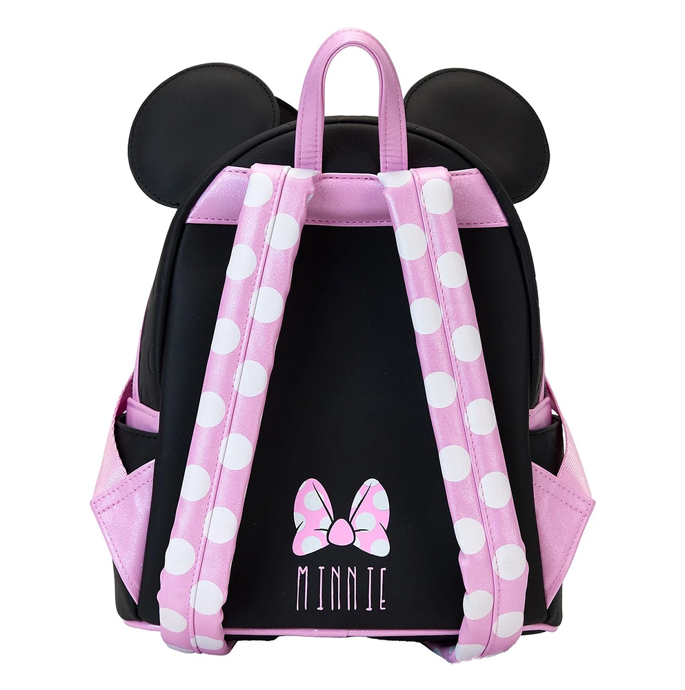 Loungefly: Minnie Mouse Floral Rock the Dots Mini Backpack 