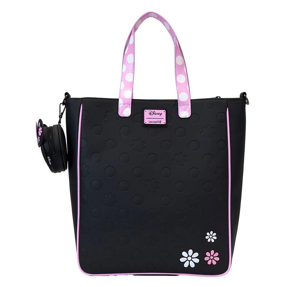 Loungefly : Sac fourre-tout Minnie Floral Rock the Dots avec porte-monnaie 