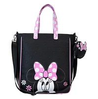 Loungefly : Sac fourre-tout Minnie Floral Rock the Dots avec porte-monnaie 