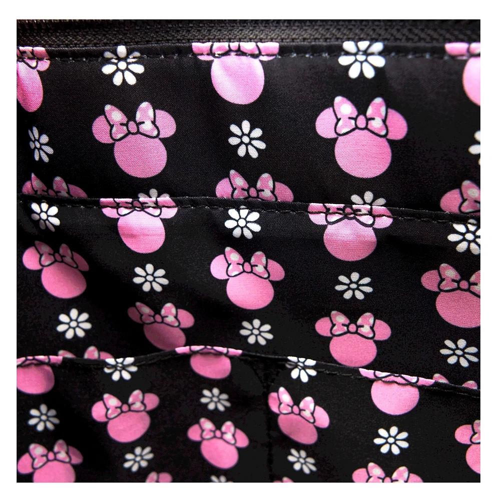 Loungefly : Sac fourre-tout Minnie Floral Rock the Dots avec porte-monnaie 