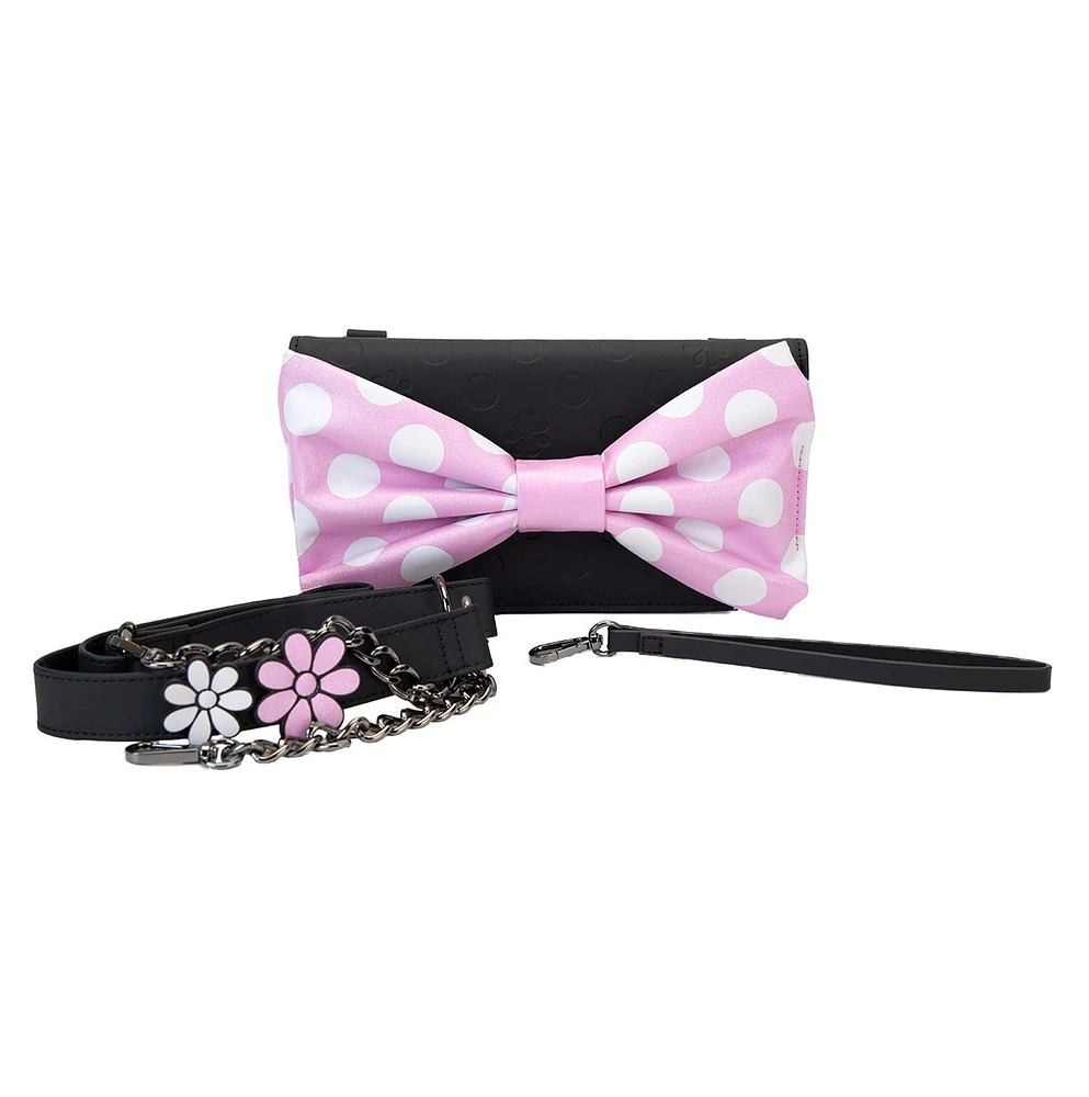 Loungefly : Pochette à bandoulière Minnie Mouse Floral Rock the Dots 