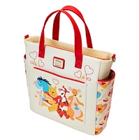 Loungefly : Sac à dos fourre-tout convertible Winnie l'ourson Love 