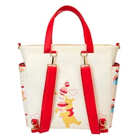 Loungefly : Sac à dos fourre-tout convertible Winnie l'ourson Love 