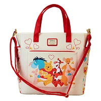 Loungefly : Sac à dos fourre-tout convertible Winnie l'ourson Love 