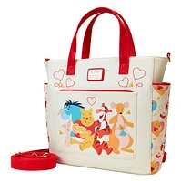 Loungefly : Sac à dos fourre-tout convertible Winnie l'ourson Love 