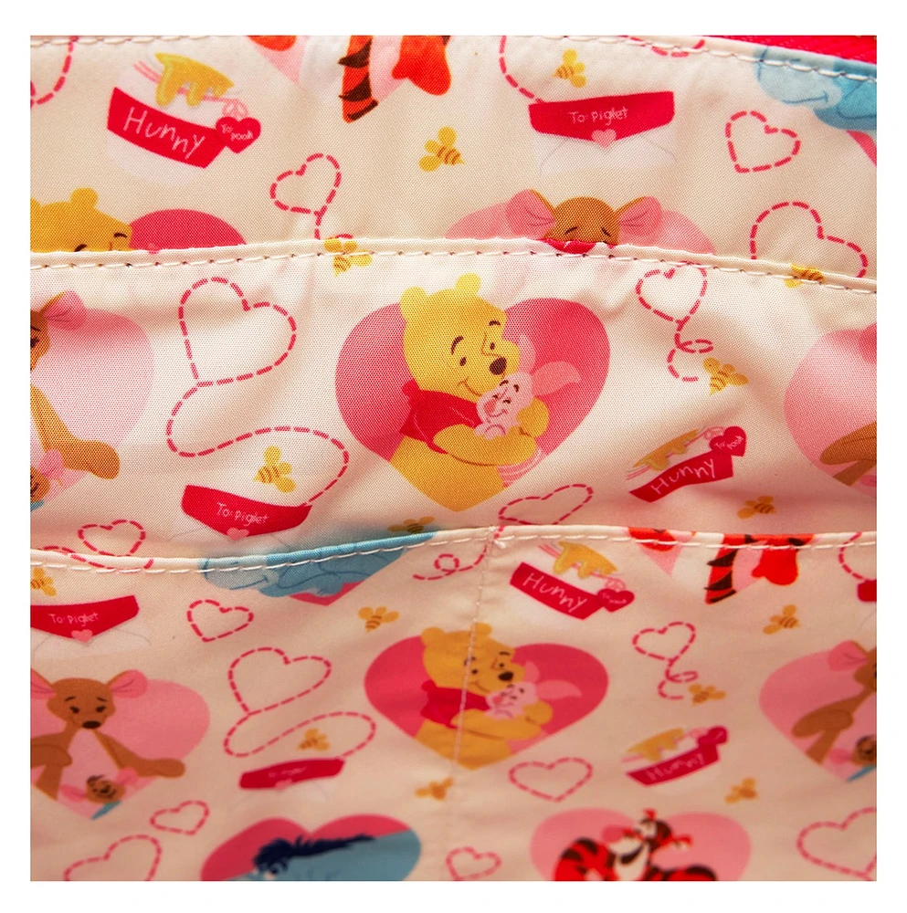 Loungefly : Sac à dos fourre-tout convertible Winnie l'ourson Love 
