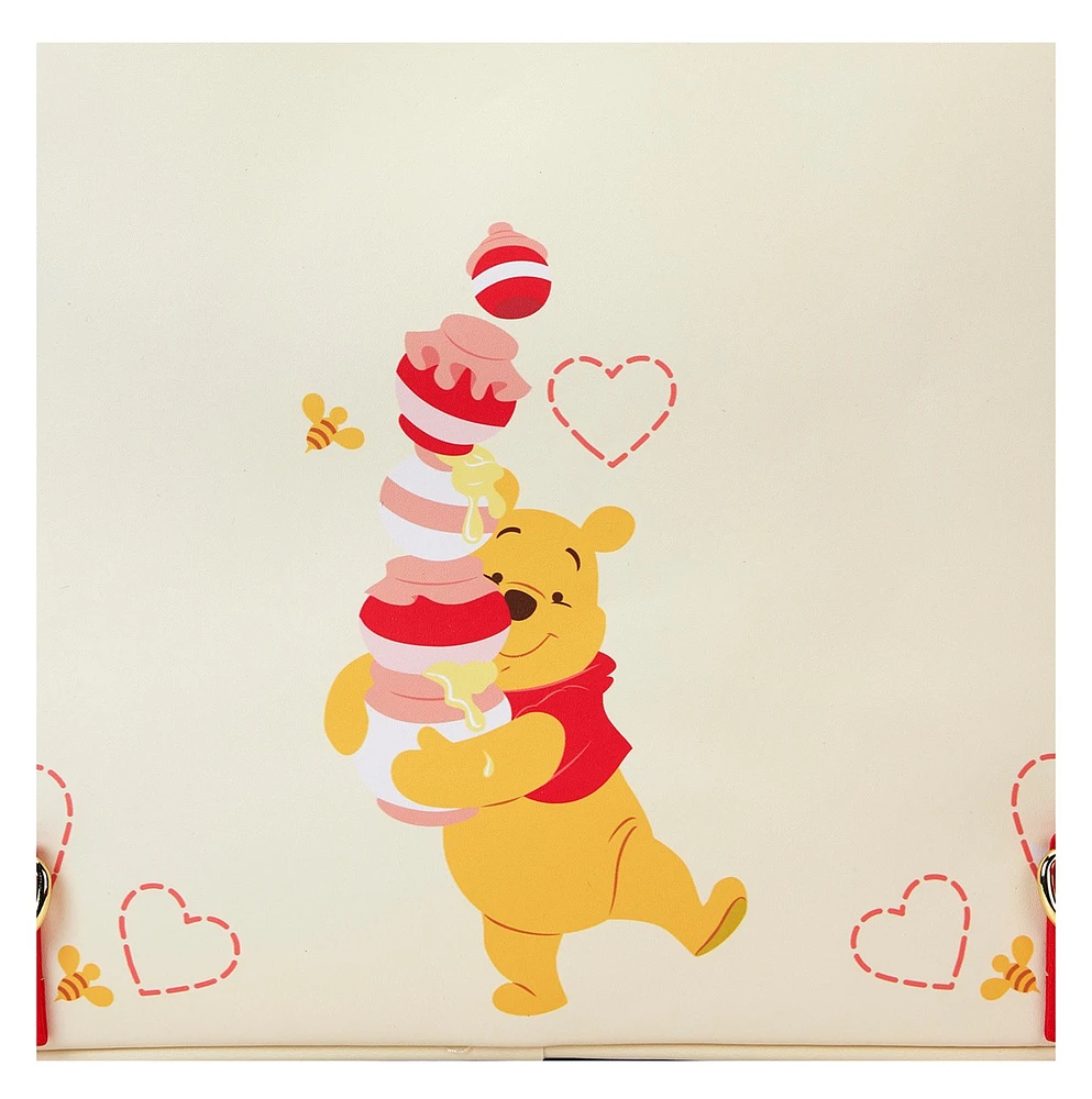 Loungefly : Sac à dos fourre-tout convertible Winnie l'ourson Love 