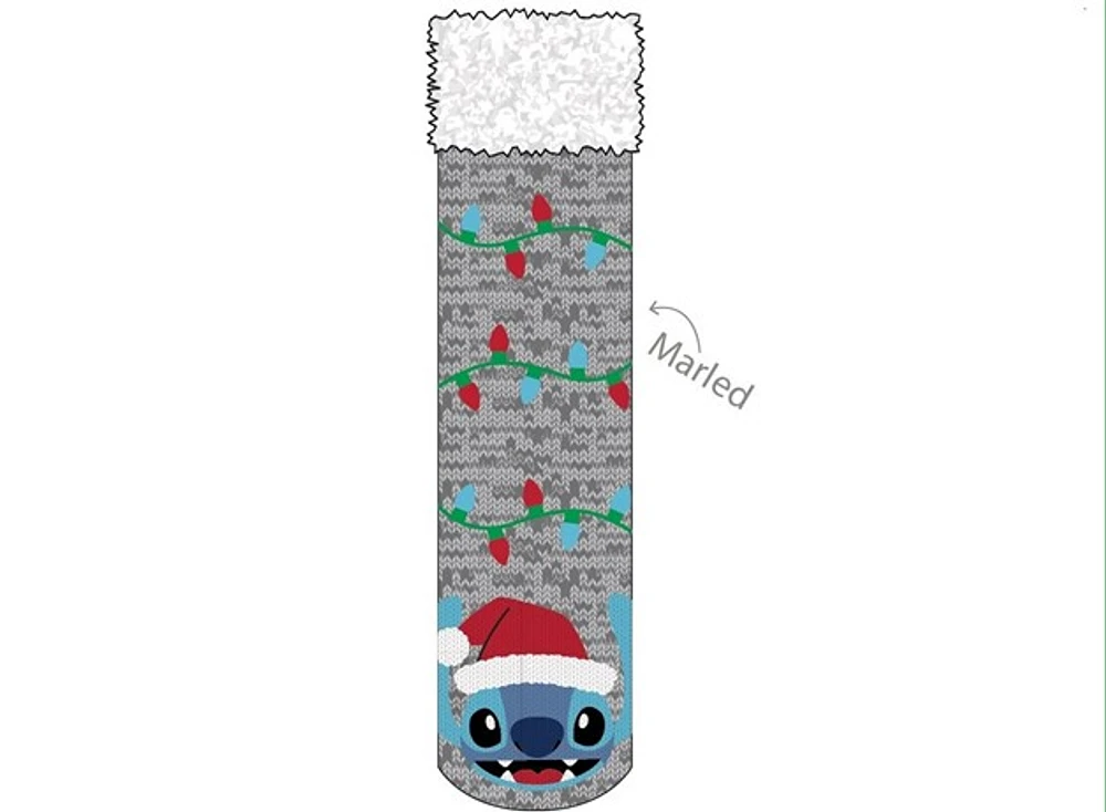 Stitch Christmas Lights Cozy Socks 